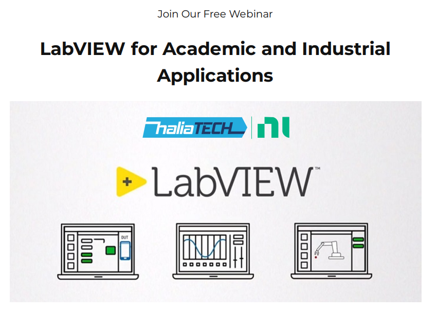 Haliatech Webinar: LabVIEW for Academic and Industrial Applications